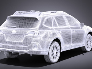 Subaru Outback 2017 vray 3D Model