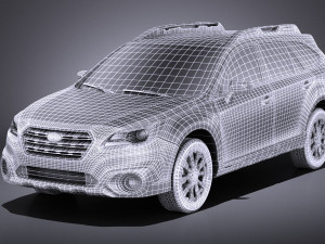 Subaru Outback 2017 vray 3D Model