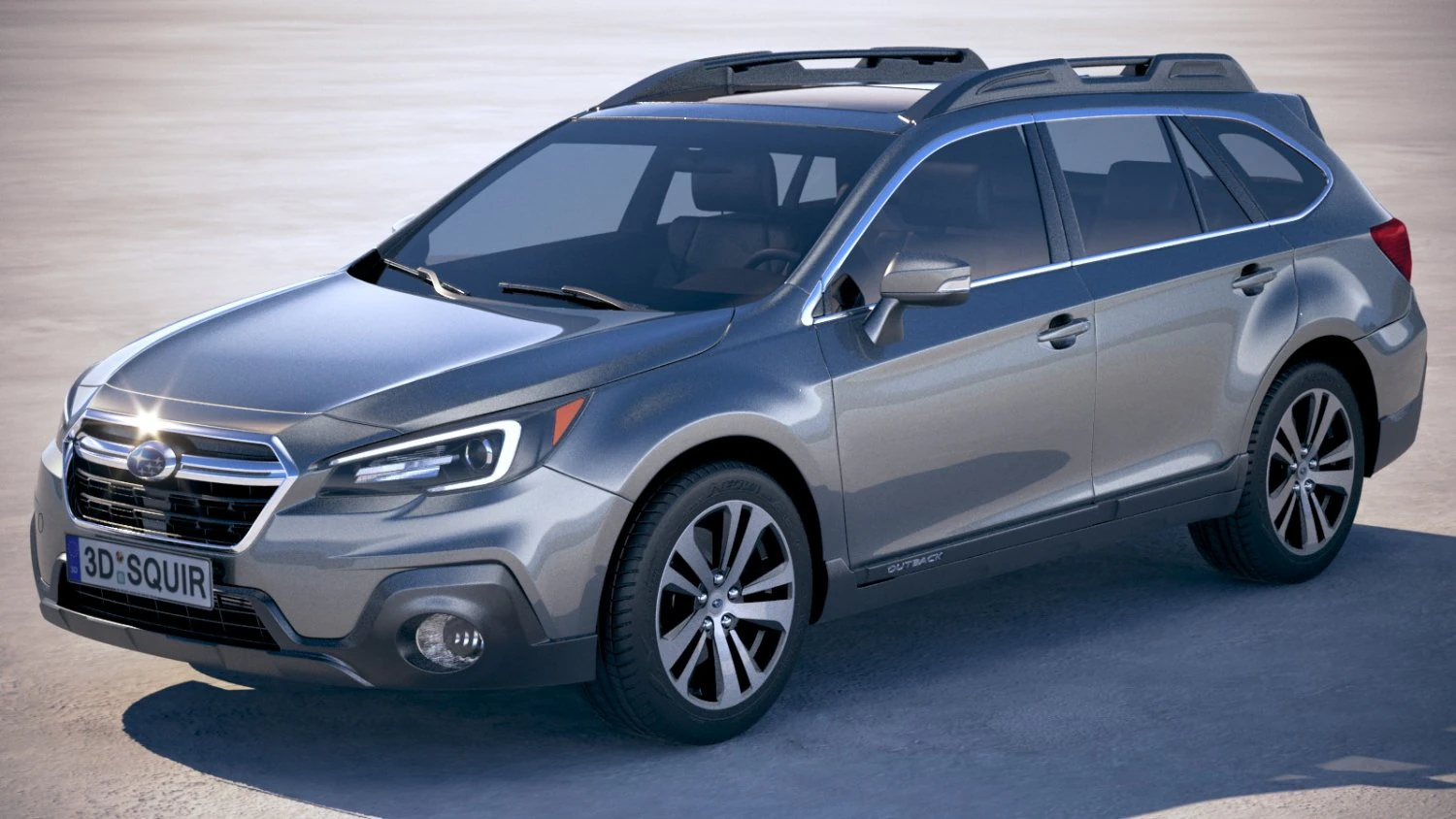 Subaru Outback 2018 3D Model .c4d .max .obj .3ds .fbx .stl .blend 