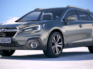 Subaru Outback EU 2019 3D Model