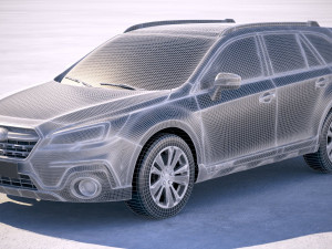 Subaru Outback EU 2019 3D Model