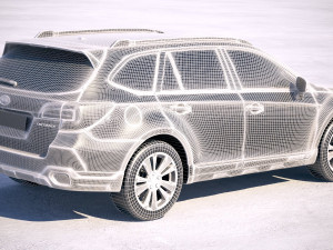 Subaru Outback EU 2019 3D Model