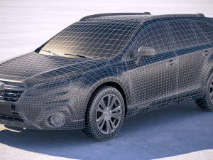 Subaru Outback EU 2019 3D Model