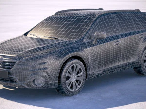Subaru Outback EU 2019 3D Model