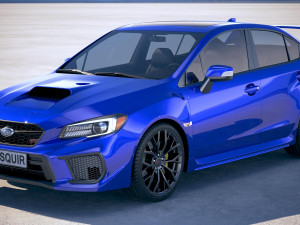 subaru wrx sti 2018 3D Model