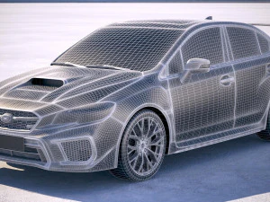 Subaru WRX STI 2018 3D Model