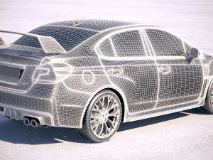 Subaru WRX STI 2018 Modello 3D