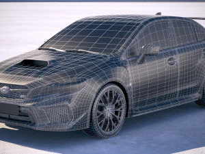 Subaru WRX STI 2018 3D Model