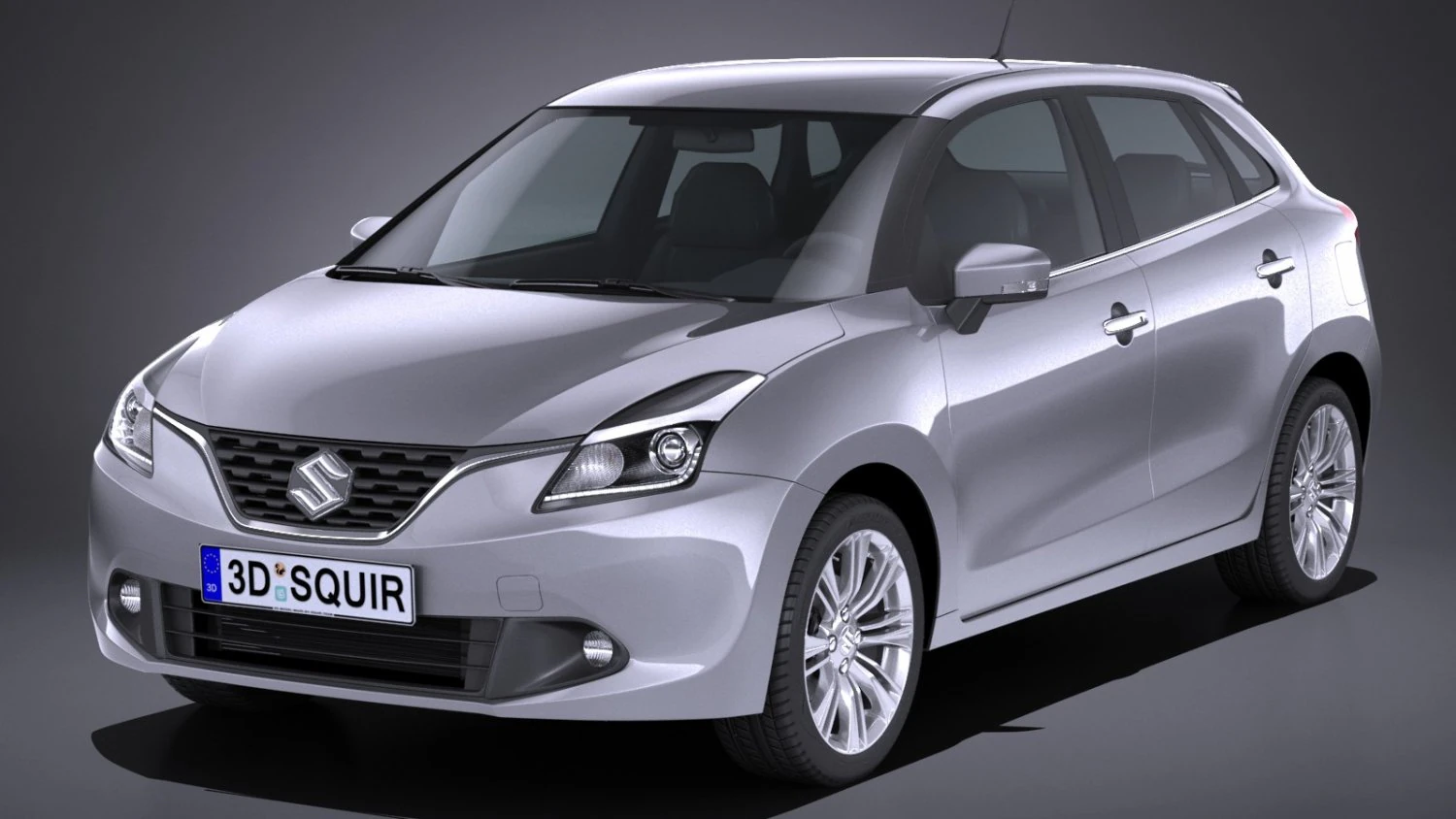 Suzuki Baleno 2016 3D Model .c4d .max .obj .3ds .fbx .stl .blend