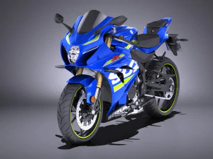 Suzuki GSX-R1000 2017 vray 3D Model