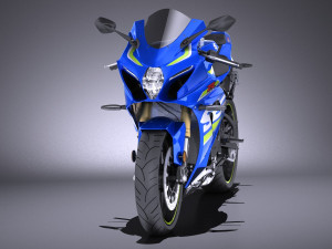 Suzuki GSX-R1000 2017 vray 3D Model