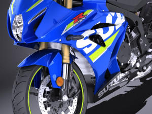 Suzuki GSX-R1000 2017 vray 3D Model