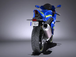 Suzuki GSX-R1000 2017 vray 3D Model