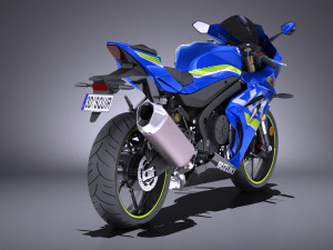 Suzuki GSX-R1000 2017 vray 3D Model