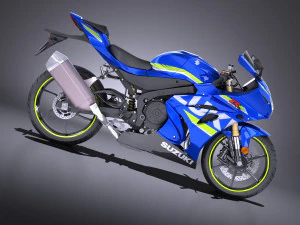 Suzuki GSX-R1000 2017 vray 3D Model