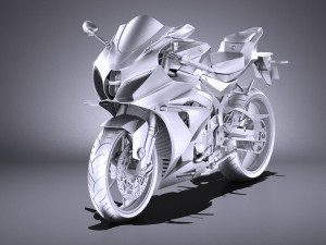 Suzuki GSX-R1000 2017 vray 3D Model
