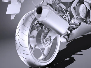 Suzuki GSX-R1000 2017 vray 3D Model