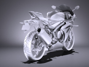 Suzuki GSX-R1000 2017 vray 3D Model