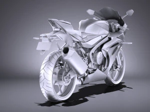 Suzuki GSX-R1000 2017 vray 3D Model