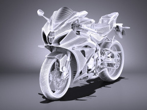 Suzuki GSX-R1000 2017 vray 3D Model