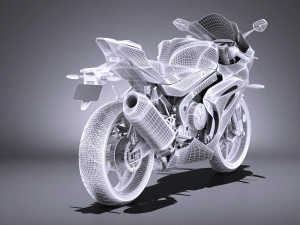 Suzuki GSX-R1000 2017 vray 3D Model