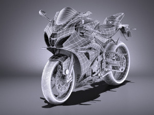 Suzuki GSX-R1000 2017 vray 3D Model