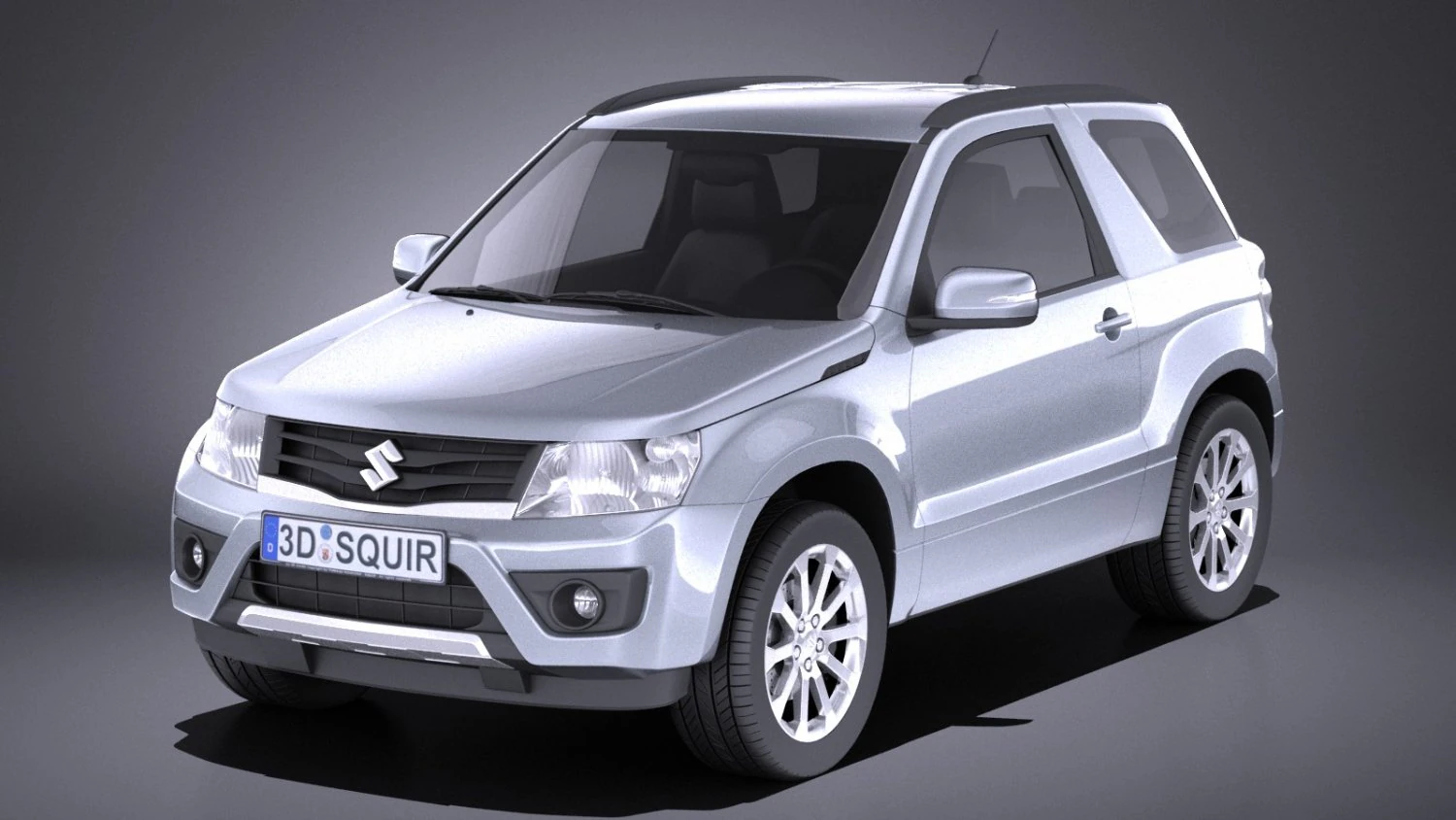 Suzuki Grand Vitara 3-door 2013 vray 3D Model .c4d .max .obj .3ds .fbx .stl .blend 