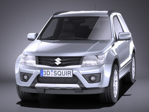 Suzuki Grand Vitara 3-door 2013 vray Model 3D