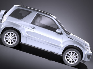 Suzuki Grand Vitara 3-door 2013 vray Model 3D