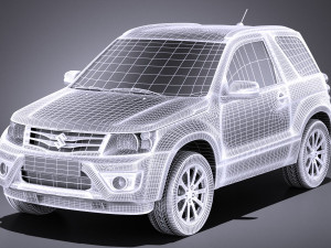 Suzuki Grand Vitara 3-door 2013 vray Model 3D