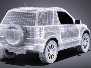 Suzuki Grand Vitara 3-door 2013 vray Model 3D