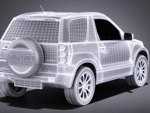 Suzuki Grand Vitara 3-door 2013 vray 3D Model