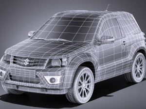 Suzuki Grand Vitara 3-door 2013 vray Model 3D