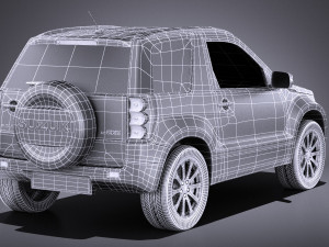Suzuki Grand Vitara 3-door 2013 vray Model 3D