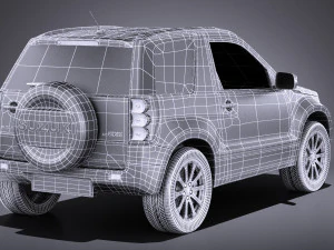 Suzuki Grand Vitara 3-door 2013 vray 3D Model
