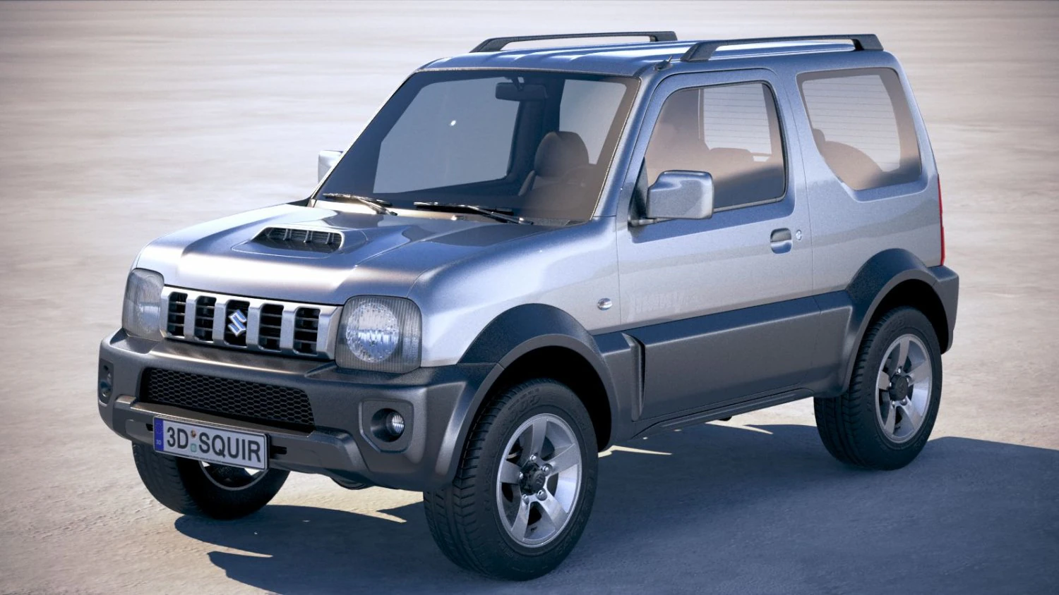 Suzuki Jimny 4all 2010-2018 3D Model .c4d .max .obj .3ds .fbx .stl .blend 