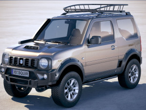 suzuki jimny 4sport desert 2018 3D Model