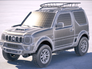 Suzuki Jimny 4sport Desert 2018 3D Model