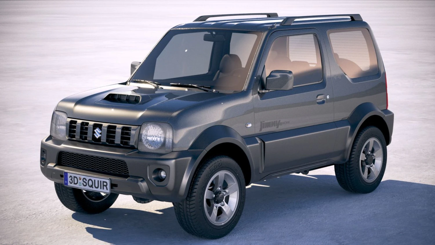 Suzuki Jimny 4work 2010-2018 3D Model .c4d .max .obj .3ds .fbx .stl .blend 