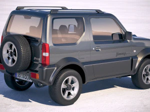 Suzuki Jimny 4work 2010-2018 3D Model
