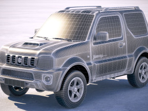 Suzuki Jimny 4work 2010-2018 3D मॉडल