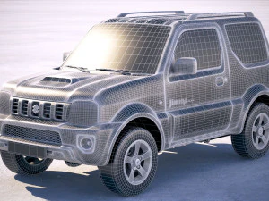 Suzuki Jimny 4work 2010-2018 3D Model