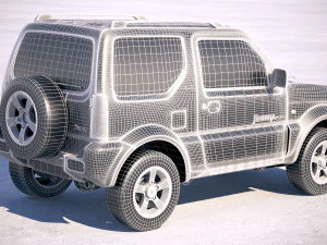 Suzuki Jimny 4work 2010-2018 3D Model