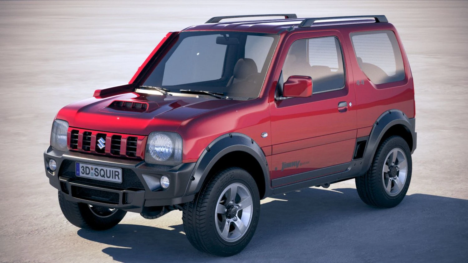 Suzuki Jimny 4work Offroad 2018 3D Model .c4d .max .obj .3ds .fbx .stl .blend 