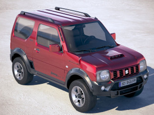 Suzuki Jimny 4work Offroad 2018 3D Model