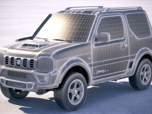 Suzuki Jimny 4work Offroad 2018 3D Model