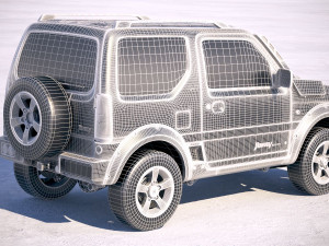 Suzuki Jimny 4work Offroad 2018 3D Model