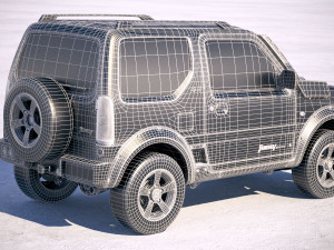 Suzuki Jimny 4work Offroad 2018 3D Model