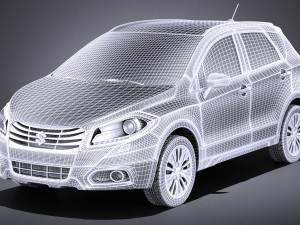 Suzuki SX4 2016 vray Modelo 3D