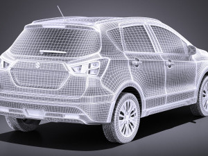 Suzuki SX4 2016 vray Modelo 3D